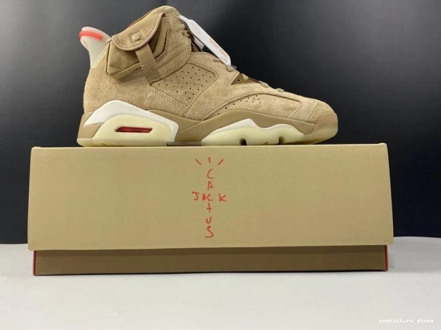 Rep DH0690-200 Retro Travis Khaki 6 Jordan Air British Scott 0629